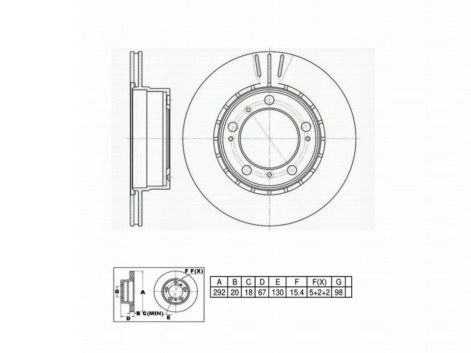 Winstop Brake Rotor, Rear WS233725, Porsche Boxster 2004-1997