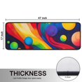 thumbnail image 5 of Kitchen Rugs Sets Of 2,Colorful Tie Dye Wave Sphere Pattern Anti Fatigue Kitchen Mat Rugs Non Slip Washable,Decorative Kitchen Floor Mats for Kitchen,Sink,Laundry,17"x47"+17"x47", 5 of 5