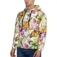 thumbnail image 3 of Sikiie Butterflies2 Men's Hoodie, Essentials Hoodie, Sweatshirt, Pullover Hooded Sweatshirt for Men-Large, 3 of 7