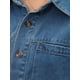 thumbnail image 5 of CHAQUETA DE MEZCLILLA DE MUJER DE MANGA CORTA INSPIRE CHIC, CAMISA CUADRADA, CHAQUETAS DE JEAN CASUAL M AZUL, 5 of 6