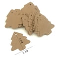 thumbnail image 4 of 100pcs Solid Color Label Kraft Paper Blank Hang Tags Christmas Tree Party Favor Notes Gift Card, 4 of 6