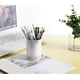 thumbnail image 2 of Organizador de escritorio-6 uds. de almacenamiento de portapilápices, organizador de bolígrafos, papelería, compatible con oficina, escuela, artículos para el hogar translúcido blanco Afortunado Sencillez, 2 of 5