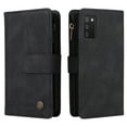 thumbnail image 3 of Case for Samsung Galaxy A02S Cover Zipper Pocket Wallet Case Magnetic Protective - Black, 3 of 5