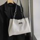 thumbnail image 5 of Bolsos de hombro informales con compartimento interior sólido y cierre de hilo de coser, bolsos de gran oferta para mujer, bolsos de mano de pana a rayas para mujer, 5 of 5