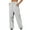 Gray, variant on LEBONYARD Clearance Pants for Women under $10,Women Casual Trousers High Waist Drawstring with Multi-Pockets Long Pants Dark Gray S