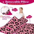 thumbnail image 3 of Pink and Black Of Leopard Print Toddler Nap Mats for Kids Preschool,Sleeping Mat Bag or Kids,Toddler Sleeping Bag,Toddler Nap Mat or Daycare, 3 of 6