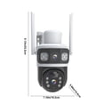 thumbnail image 5 of sruoe Surveillance Cameras, Surveillance Cameras Wireless, Solar Security Cameras Wireless Outdoor, 360 View Security Camera, Night Vision, Home Monitor Camera, 5 of 7