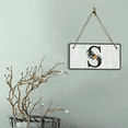 thumbnail image 2 of S Flower Decor 5x10 Hanging Wall or Door Sign | Alphabet Letter Room Decoration, 2 of 7
