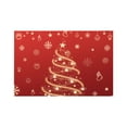 thumbnail image 5 of Christmas Tree Placemats 45x32cm Linen Heat-Resistant, 1 Pack Washable Christmas Snowflake Print Western Restaurant Gift Table Decor, 5 of 6