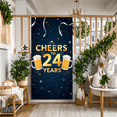 thumbnail image 5 of LUUFILx Cheers to 24 Years Banner Celebration Backdrop Party Decoration Beer Themed Poster Birthday Anniversary Festive Event Décor Background Supplies, 5 of 8