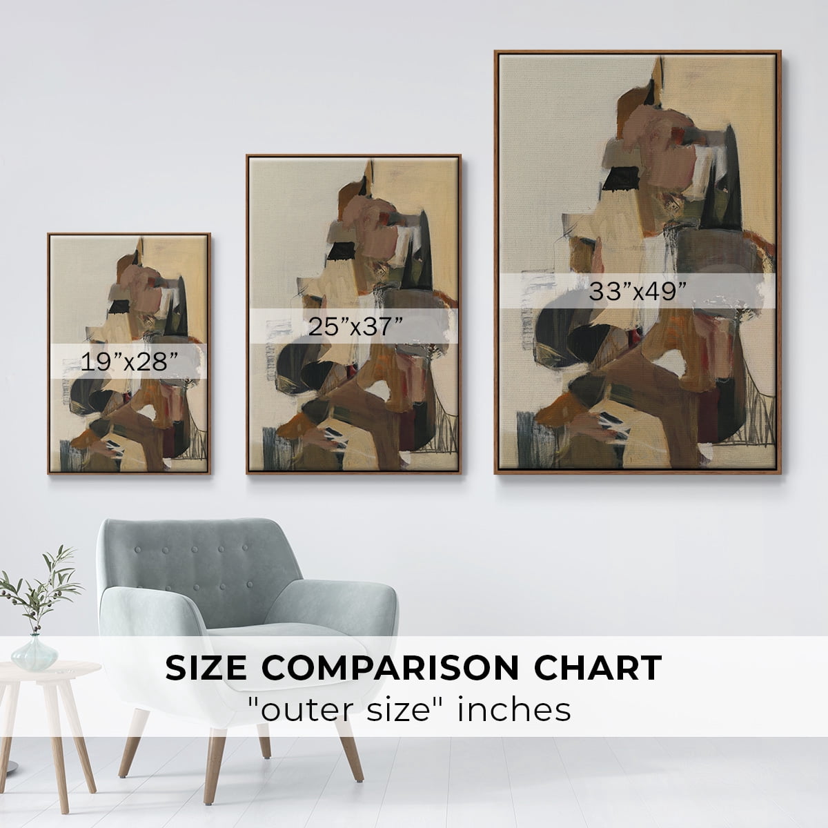 Mesa Grande Framed Premium Gallery Wrapped Canvas - Ready to Hang - 17 x 25 - Walnut Floating Frame