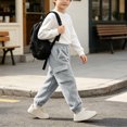 thumbnail image 6 of Xdegoge Boys Sherpa Fleece Cargo Pants Fuzzy Warm Joggers with Side Pockets Elastic Waist Winter Heavyweight Lounge Track Pants, 6 of 9