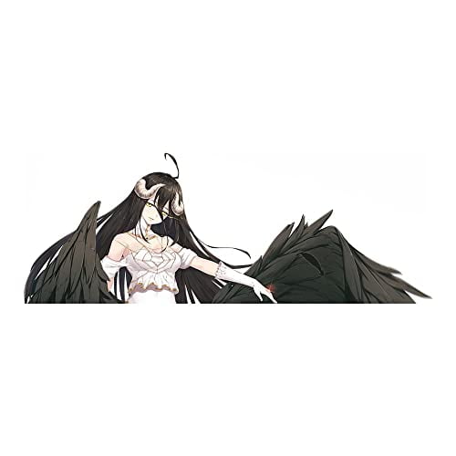 EARLFAMILY 5.1 Inch Cool Albedo Anime Car Sticker for Overlord Anime Beauty Funny Decal Window Trunk Bumper Cartoon Decor Stickers