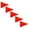 Orange-5Pcs, variant on 5Pcs Orange Safety Flag, Tear-Resistant Waterproof High Visibility Warning Triangle Banner with Sleeve Replacement, Attention Safety Flag for ATV, UTV, Boat, Bike, Car, Off-Road Vehicle 11x8.2 Inch