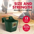 thumbnail image 3 of Little Giant 12 Quart Mountable Livestock & Pet Hook Over Feeder, Green, 3 of 8
