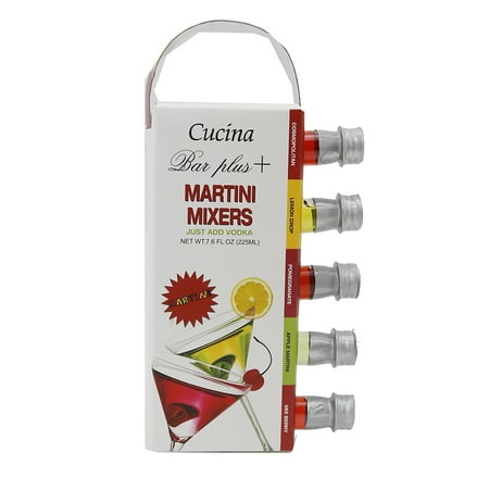 4-Pack Cucina Bar Plus Martini Mixers Set Net Wt 7.6 fl oz Best By (Best Mixers For Food)