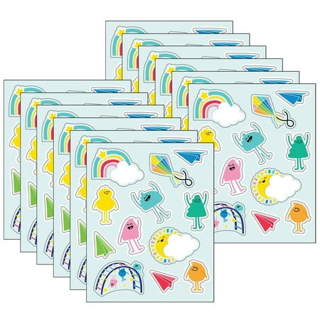 UPC: 0194629118472 | Carson Dellosa Education Happy Place Shape Stickers 72 Per Pack 12 Packs