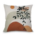 thumbnail image 3 of Ins Wind Linen Pillowcase Simple Creative Cushion Abstract Leaf Pillow Square Cushion Cover 27, 3 of 4