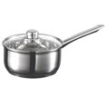 thumbnail image 1 of Starfrit - Everyday Basix Saucepan with Glass Lid, 2.3 Liter Capacity, Stainless Steel, 1 of 2
