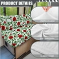 thumbnail image 5 of XYZCANDO Beautiful Rose Print Rv Dinette Cushion Covers,Stretchable Cushion Cover,RV Cushion Slipcover,Easy Installation,2 Backrest Covers and 2 Bench Covers Cute Designed for Ladies(Green), 5 of 6