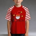 thumbnail image 4 of WOYY T-Shirt for Boys Graphic Striped Short Sleeve T Shirt Casual Crew Neck Tshirt, Sizes 1-13, 4 of 4