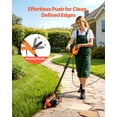 thumbnail image 2 of VEVOR Lawn Edger, 8-inch Blade Length, 12 Amp Electric Edger Lawn Tool, 4000 RPM, with 3-Position Blade Depth, 65 Mn, Pivoting Handle, Dual Wheels, 2 of 9