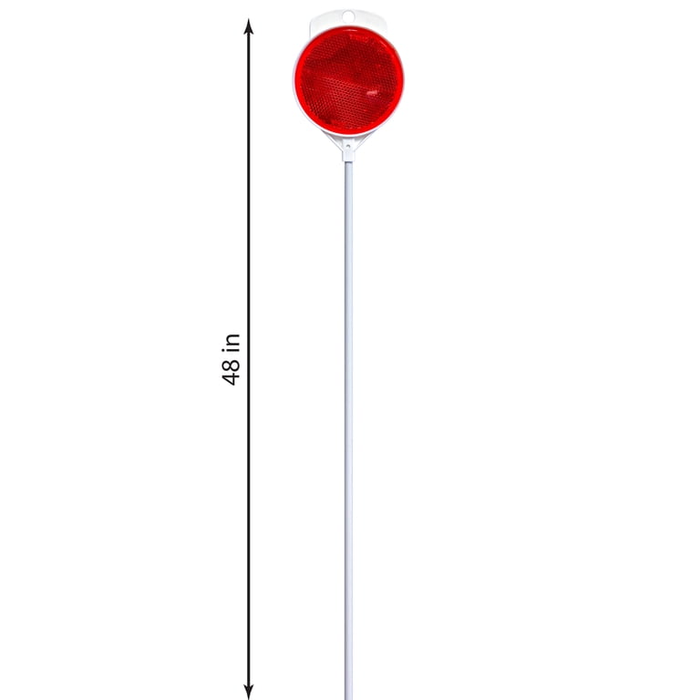 Hy-Ko 48-Inch Red Driveway Marker Reflectors, 2-Pack photo 3