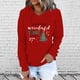 thumbnail image 2 of Sudadera con Capucha Gibobby Navidad Mujer Casual Y 2 K Impreso Rojo L, 2 of 5