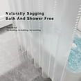 thumbnail image 4 of Kabnic Waterproof Shower Liner, Heavy-Duty Clear Plastic Anti-Mould Bath Curtain, 72x72 Inch with 12 Hooks, 4 of 7