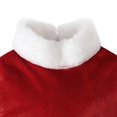 thumbnail image 5 of BULLPIANO 1-5T Kids Baby Girl Christmas Outfit Xmas Dress Long Sleeve Velvet Dresses Santa Hats 2Pcs, 5 of 9
