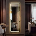 thumbnail image 2 of 65" x 22" LED Full Length Mirror Frameless LED Light Wall-Mounted Mirror for Bathroom Living Room, 2 of 7