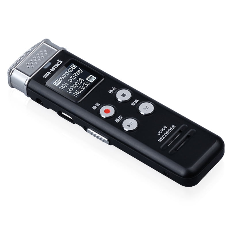 Shmci N1 Digital Voice Recorder 50M Metal MP3 Player 40 Hours Long Time Recording Dictaphone Quad-core Denoise Omnidirection Mic Recording