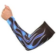 thumbnail image 5 of Hot Leathers ARM1005 Flames Blue Arm Sleeve One Size Fits Most, 5 of 7