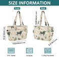 thumbnail image 4 of FORMRS Tote Bag for Women Quilted Large Capacity Travel Work Carry On Shoulder Handbag, Cowboy Pattern, 4 of 7