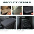 thumbnail image 6 of Xotic Tech Center Console Armrest Seat Box Cover Pad, Leather Cushion Mat Protector w/Flexible Elastic Band, Universal Accessories for Most Cars, SUV, Truck (Black 12.60"x7.48"), 6 of 8