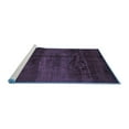 thumbnail image 2 of Ahgly Company Machine Washable Indoor Rectangle Abstract Blue Contemporary Area Rugs, 2' x 3', 2 of 4