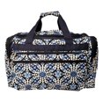 thumbnail image 2 of 22 inch Fashion Multi Pocket Gym Dance Cheer Travel Carry On/Duffel Bag (Blank - Blue Flower Geo), 2 of 6