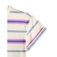 thumbnail image 4 of Weekend Academy Girls Stripe Boxy Tee, Sizes 4-18, 4 of 4