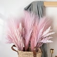 thumbnail image 3 of UDIYO 1 Bouquet Faux Pampas Grass Decor Boho Dried Floral Arrangement No Watering Fluffy Artificial Plants Wedding Rustic Farmhouse Decor, 3 of 7