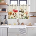 thumbnail image 2 of Red Mushrooms Kitchen Curtains Window Panels, Spring Floral Farmhouse Botanical Elegant Insulated Window Treatment Curtain, Grommet Curtains for Bedroom/Living Room/Bathroom, 2 Piece 42"Wx54"L, 2 of 8