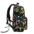 thumbnail image 4 of Haiem Bright Mushrooms Printed School Backpack,Casual Travel Lightweight Backpack,Durable Comfortable Multifunctional Backpack,Laptop Backpack, 4 of 5