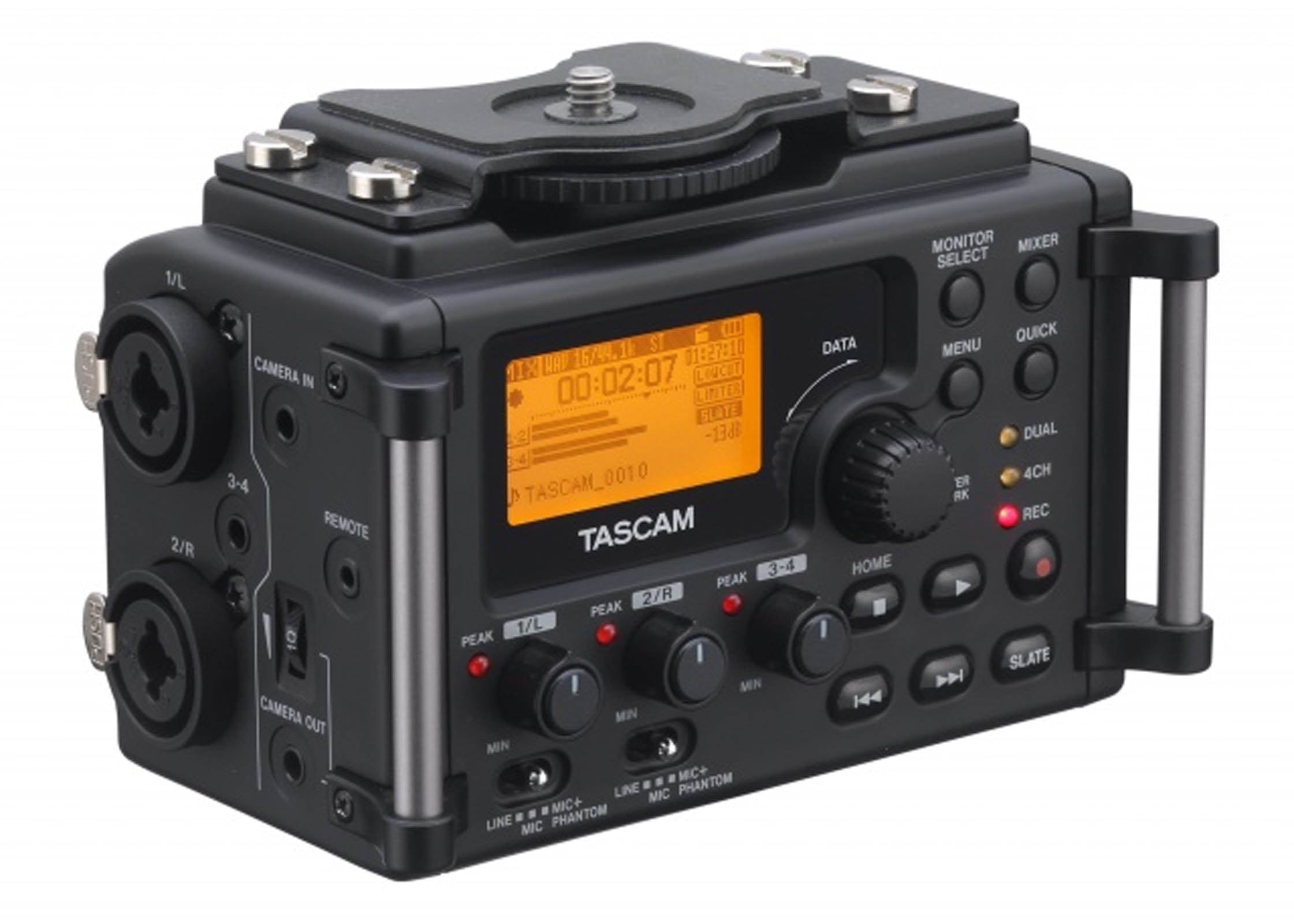 NEW! TASCAM 4 Channel Linear PCM Audio Portable DSLR Film Recorder/ Mixer - Walmart.com