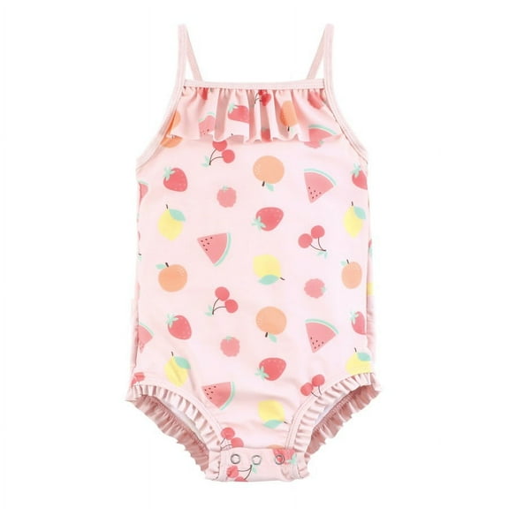 Hudson Baby Girls Baby Swimsuit, Fruit Salad, 3-6 Months