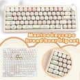 liraijei Mantou keycaps bread bear big complete set split type C8F1