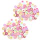 thumbnail image 4 of Botones de Flores pintadas LYUMO, 200 piezas, Madera compuesta, 20mm, 4 of 8