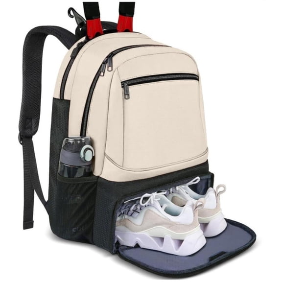 Lerpwige Tennis Racket Bag Sports Badminton Tennis Backpack 2 Rackets Tennis Handbag