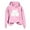 Pink, variant on larppty Hoodies Sweatshirts for Women Lucky Shamrock Long Sleeve Shirt Casual Pullover Tops (Pink, L)