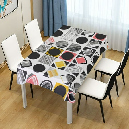

ALAZA Funny Checkered Abstract Geometry Rectangle Tablecloth Tablecover Dinning Table Cloth 54 x54