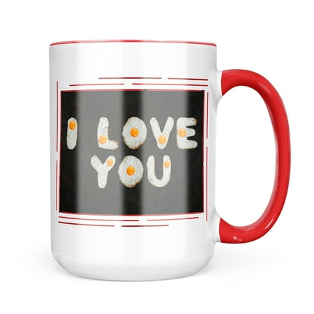

Neonblond I Love You Eggs Mug gift for Coffee Tea lovers