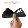 thumbnail image 3 of Cell Phone Cases For S23，S23 Plus，S23 Ultra, Takfox Liquid Silicone Gel Rubber Shockproof Case Ultra Thin Fit Samsung S23 Case Slim Matte Surface Cover for Samsung Galaxy S23 5G - Black, 3 of 6